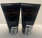 2 Pack King Gillette Transparent Shave Gel 150ML With White Tea And Argan Oil New. Price: $35.00.