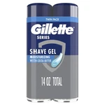 Gillette Series 3X Action Shave Gel, Moisturizing Twin Pack (7 Ounce Each) New. Price: $22.99.
