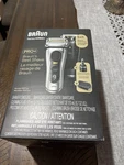 Braun Pro+ Electric Shaver With 6-IN-1 Smartcare Center Procomfort Head 9597CC Open. Price: $280.00.