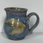 Art Pottery Creamer Pitcher Blue Ocean Colors Multi Signed Used. Price: $9.99.