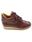 Vintage Santoni Italy Men 11 Burgundy Leather Sneakers Shoes Luxury Low Top Pre-owned. Price: $108.00.