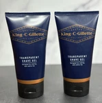 2 Pack King Gillette Transparent Shave Gel 150ML With White Tea And Argan Oil New. Price: $39.99.