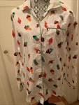 Little West Street Pajama Top Medium White Ice Cream Fine Cotton Long Sleeve New. Price: $14.99.