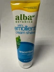 Alba Very Emollient Unscented Shave Cream 8 Oz Botanical Formula New. Price: $19.99.