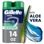 Gillette Series Shave Gel For Men, Soothing With Aloe Vera, Twin Pack, 14 Oz New. Price: $14.65.