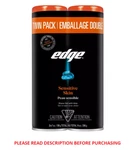 Edge Sensitive Skin Shave Gel For Men With Aloe, Twin Pack, 14 Oz New. Price: $11.88.