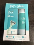 Joy + Glee Shaving Kit, 1 Razor, 2 Cartridges, 7-OZ. Shave Gel Cucumber Aloe New. Price: $10.00.