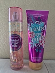 Bath & Body Works Twisted Peppermint Fragrance Mist Cream 8 Oz, 75% Full New. Price: $20.00.