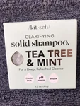 Kitsch Tea Tree & Mint Clarifying Solid Shampoo Bar 3.6OZ Color Safe - Vegan New. Price: $9.99.