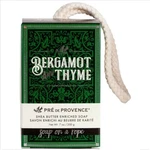 Pre De Provence Bergamot & Thyme 200 Gm. 7 Oz Soap On Rope Shea Butter Shower New. Price: $14.99.