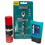 Gillette MACH3 Razor & Handle + Foamy Ounce Aftershave Sensitive Gel 2.5OZ New. Price: $15.95.