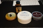 The Blades Grim Luxury Shaving Soap & As Midnight Two Study Krampers Frost. Price: $65.00.