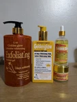 Golden Glow Body Milk 500ML, Exfoliating Carrot Shower Gel, Serum, Face Cream New. Price: $127.00.