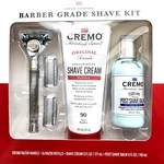 Cremo Classic Barber Grade Shaving Kit W/razor +3 Blades, Cream, Balm New. Price: $19.00.