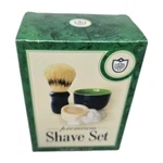 Van Der Hagen Basic Shave Set Includes Deluxe Soap + Bowl Boar Brush New. Price: $19.95.