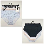Nine West 5 Pack Women's Xl Cotton Logo Panties Black Blue Cream Beige. Price: $29.95.