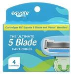 Equate The Ultimate 5 Blade Cartridges, 4 Count New. Price: $29.28.