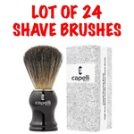 Capelli Shaving Brush - High End Black Handle Lather Shave Lot Of 24 New. Price: $60.00.