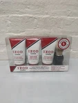 New! Men's Izod Classics 4 Pc Travel Kit Body Wash Shave Cream After Brush. Price: $9.56.