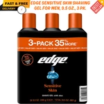 Edge Sensitive Skin Shaving Gel With Aloe For Men, 9.5 Oz., 3 Pk. Free Shipping New. Price: $16.98.