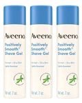 3 Pack Aveeno Positively Smooth Shave Gel With Aloe, Normal-dry Skin 7 Oz New. Price: $32.80.