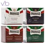 Proraso Pre-shave Creams Red, White, Blue, Green Aloe, Vitamin Sandalwood New. Price: $13.50.