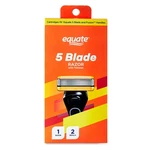 Equate 5 Blade Cartridge Razor With Trimmer, 1 Handle + 2 Refills New. Price: $30.66.