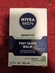Nivea Men Sensitive Post Shave Balm, With Vitaminpro Complex, Alcohol Free After New. Price: $6.99.