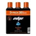 Edge Sensitive Skin Shaving Gel With Aloe For Men, 9.5 Oz., 3 Pk. Free Shipping New. Price: $18.90.