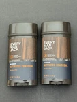 2 Every Man Jack Activated Charcoal Aluminum Free Deodorant 3OZ Each New. Price: $30.00.