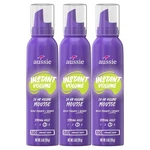 Aussie Instant Volume Triple Pack, 24-HOUR Volumizing Mousse, 6OZ New. Price: $35.99.