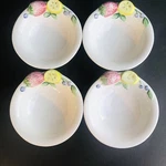 Tre Art Dipinto Mano Fruit Bowls With Strawberry And Lemon 6.5" Italy Set 4 Used. Price: $56.00.