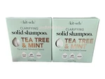 Kitsch Lot Of Solid Shampoo Bar Tea Tree & Mint Clarifying 3.2 Oz Each Vegan New. Price: $21.99.