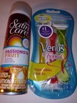Gillette Satin Care Passionista Fruit Shave Cream & Venus 3 Tropical Razor Women New. Price: $25.95.