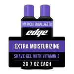 Edge Extra Moisturizing Men's Shave Gel Twin Pack, 14 Oz New. Price: $16.14.