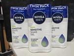 3X - 2PK Nivea Men Sensitive Shave Gel Deep Clean Total Of 6 7OZ Cans New. Price: $38.00.
