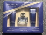 Nautica Voyage Gift Set Eau De Toilette Spray, After Shave Gel, Shower Balm New. Price: $34.44.