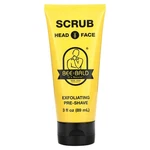 Scrub Head & Face, Exfoliating Pre-shave, 3 Fl Oz (89 Ml) New. Price: $11.49.