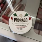 Proraso Crema Barba Blue Pre-shave Cream With Aloe Vera And Vitamin E, New. Price: $7.25.