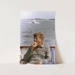 Jfk John Kennedy Eating Ice Cream Cape Cod Ocean 1960S Wall Art Poster Print New. Price: $44.00.