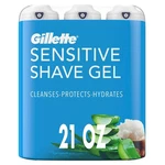 Gillette Sensitive Shave Gel With Aloe & Shea Butter, 7 Ounce (pack Of 3) New. Price: $27.78.