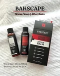 New Bakscape Men's Shave Soap + After Balm Travel Fathers B-day Gift Idea. Price: $29.99.