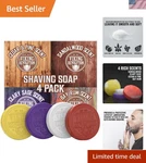 Viking Revolution Men's Shaving Soap Variety Pack - 4 Pucks, 2.5 Oz Each New. Price: $21.48.