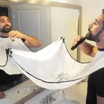 Facial Hair Trimming Catcher Beard Whiskers Bib Shaving Apron Cape Cloth For Men New. Price: $6.70.