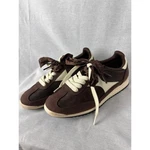 Universal Thread Brown Cream Ribbon Lace Memory Foam Sneakers Womens Size 8 New. Price: $19.95.