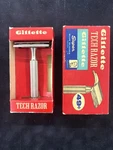 1940 Nos Vintage Gillette Tech Razor Mib 49 Cent Complete Mint Box New. Price: $65.00.