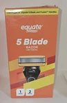 Equate 5 Blade Cartridge Razor With Trimmer, 1 Handle + 2 Refills New. Price: $15.99.