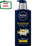 Nivea Maximum Hydration Body Lotion, 3-IN-1 Nourishing For Men, 16.9 New. Price: $14.99.