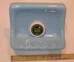 Dark-sky-blue: Classic Ceramic Soap Dish For Tub Shower, Fine Glossy Finish Open. Price: $39.88.