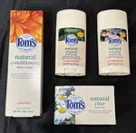 Tom's Of Maine Natural Care Lot 5- Body Bar, 2 Deodorant Sticks, Shave Cream New. Price: $15.00.